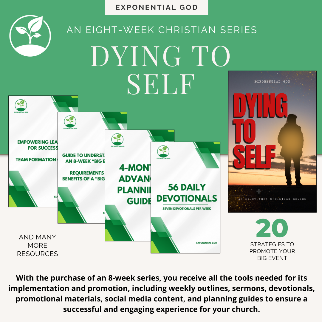 The Dying to Self series provides an 8-week journey in Christian faith. Discover how surrendering ego, embracing humility, and practicing forgiveness lead to a life that reflects God’s love and peace. Perfect for anyone seeking a deeper relationship with Christ.