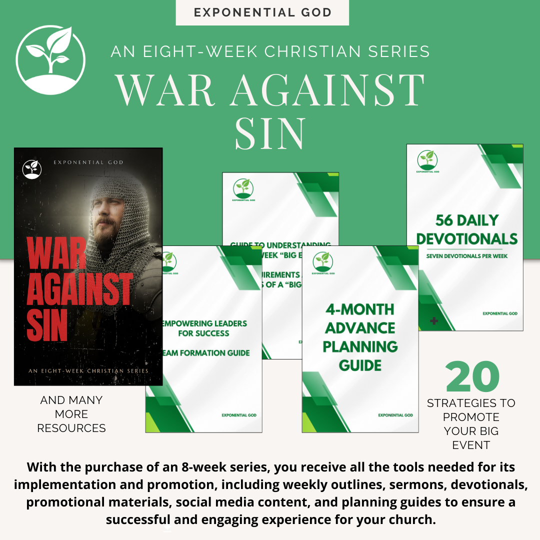 "War Against Sin" offers an 8-week journey to holiness. Learn how to guard your heart, rely on the Holy Spirit, and resist temptation with spiritual armor, building a strong faith.